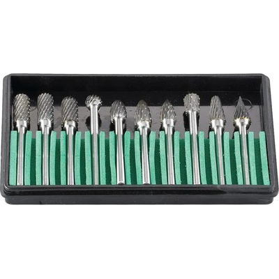 Sada stopkových fréz Bernardo 46-1055 10 ks, stopka 3 mm, materiál tvrdokov