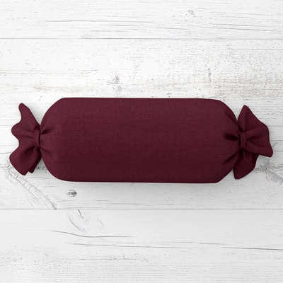 Biante Vankúš valec bonbon Rongo RG-085 Tmavá bordó 15x40