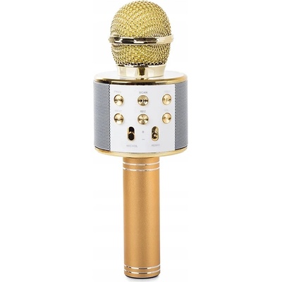 Verk 27424 Karaoke bluetooth mikrofon 600mAh zlatý