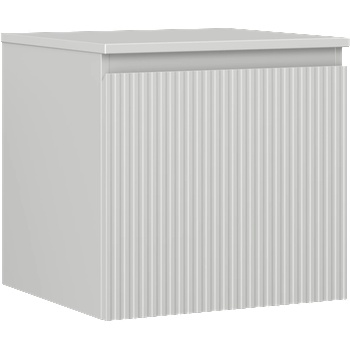 Mexen Rivel шкаф за баня под умивалник 50 см с плот, 1 чекмедже, гофриран, сив (91A20-05047-1-BFC62)