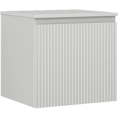 Mexen Rivel шкаф за баня под умивалник 50 см с плот, 1 чекмедже, гофриран, сив (91A20-05047-1-BFC62)