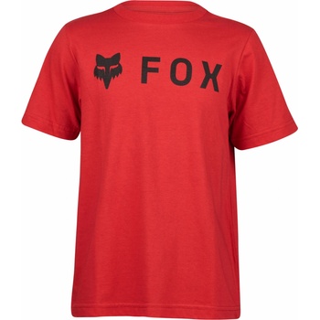Fox Yth Absolute Ss Tee Flame Red