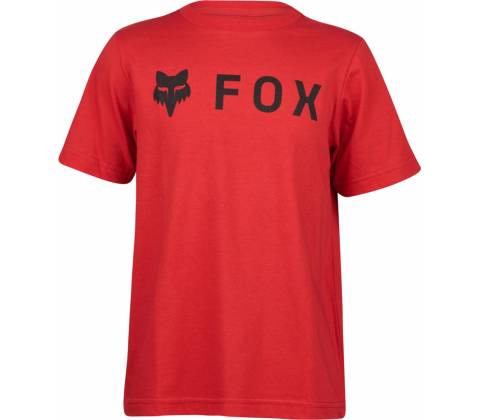 Fox Yth Absolute Ss Tee Flame Red