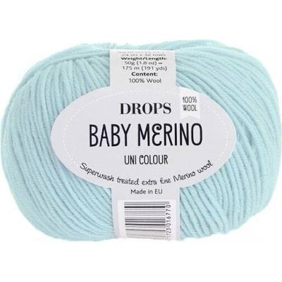 Příze DROPS Baby merino uni color 53 - pastelová modrá
