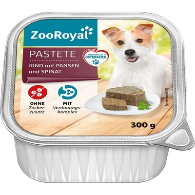 ZooRoyal Adult Dog hovězí s bachorem a špenátem 9 x 300 g