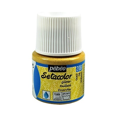 Farby na textil Pebeo Setacolor Light Glitter 45 ml Gold