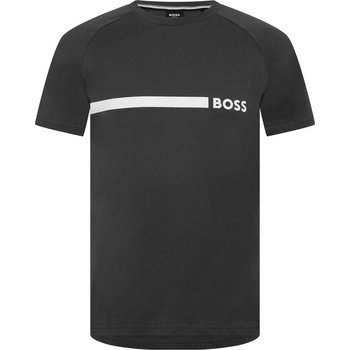 Boss Тениска Boss Men's Logo Cotton Short Sleeve Crew Neck Slim Fit T-Shirt - Charcoal 011