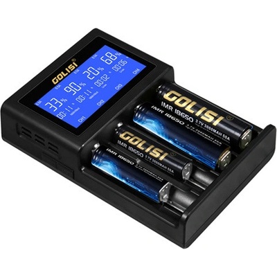 Golisi Multifunkční nabíječka baterií S4 2.0A Smart Charger 4 sloty