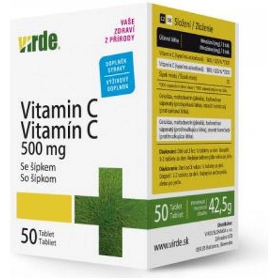 Virde Zinok Aktiv + Vitamín A 50 tabliet