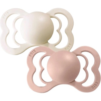 BIBS Силиконови залъгалки Bibs - Supreme, Ivory-Blush, 6-18 м, 2 броя (270221)
