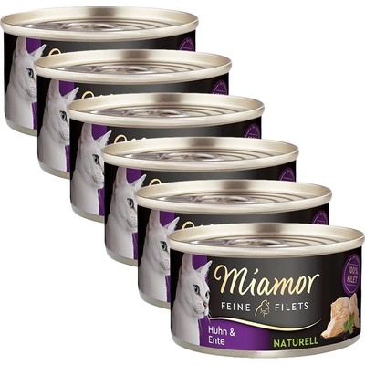 Miamor Feine Filets Naturell пиле и патица 6 x 80 г