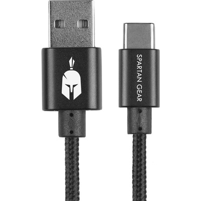 Spartan Gear Кабел Spartan Gear, от USB A(м) към USB C(м), 2m, черен