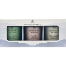 CHESAPEAKE BAY Candle Balance & Harmony+Peace & Tranquility+Joy & Laughter 3x96 g