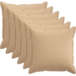 vidaXL Калъфка за възглавница 6 pcs HOUTEN Кремаво 60 x 60 cm (920648)