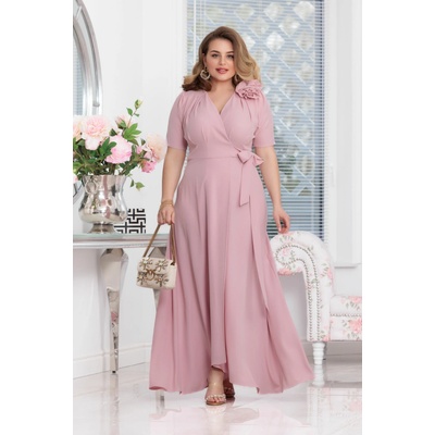 Elizabeth Collection zavinovacie šaty svetloružové