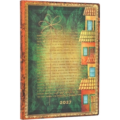 Garcia Marquez, One Hundred Years of Solitude Embellished Manuscripts Collection Midi 12-Month Softcover Dayplanner Elastic Band Closure Horizontal Paperblanks 2027 – Hledejceny.cz