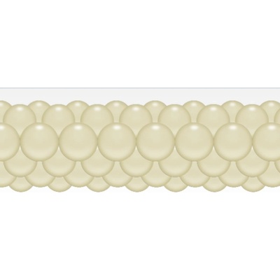 Balonky.cz Balónková girlanda vanilková 3 m