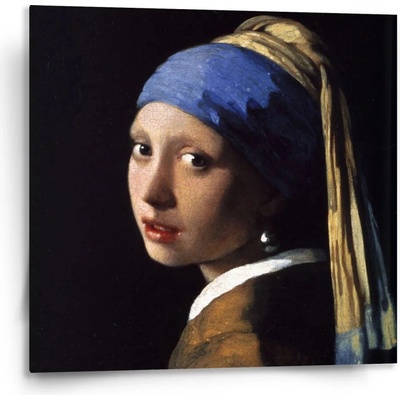 Sablio Obraz Dívka s perlou - Johannes Vermeer - 110x110 cm