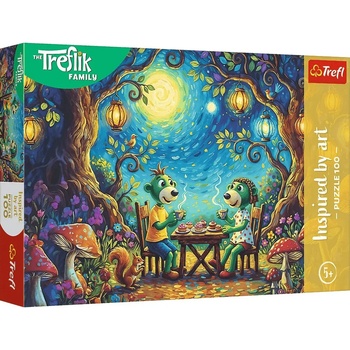 Trefl - Puzzle Treflik family: Meeting at the cafe - 100 piese