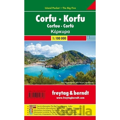 Korfu 1 : 100 000 Island Pocket + The Big Five