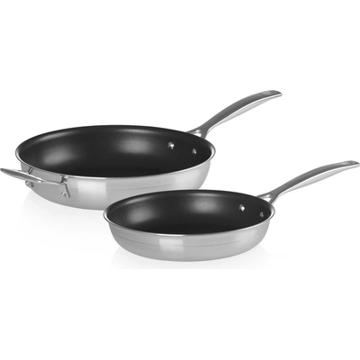 Le Creuset 53801000000000 Pánve 3-ply z nerezové oceli 24 cm + 28 cm 2 ks