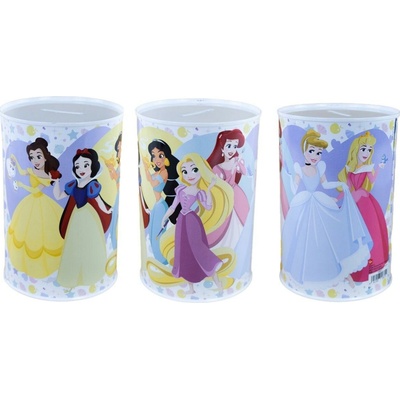 STOR Pokladnička Disney Princess True kovová XL