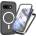 Google Pixel 9a Magnetic /PC + TPU /PET Screen Удароустойчив Калъф и Протектор