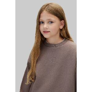 Calvin Klein суичър за деца с памук (LVCKFJB10G.9BY2)