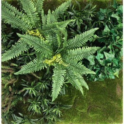 Luxusní umělá zelená stěna WALL PLANT C1, 76x76cm