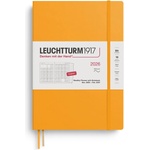 Leuchtturm1917 372786 Monthly Planner & Notebook Composition (B5) 2026, 16 Months, Softcover, Rising Sun, English (372786)