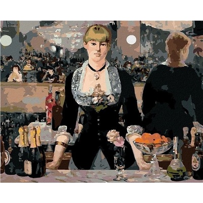 zuty Malování Podle Čísel Bar Ve Folies Bergere Édouard Manet 40 x 50 Cm Plátno Rám