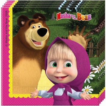 Procos servítky Máša a medveď 33x33cm 20ks