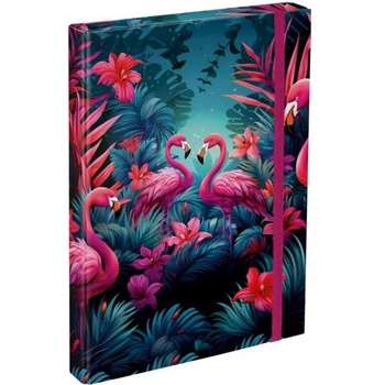 Baagl Папки за училищни тетрадки a4 Фламинго