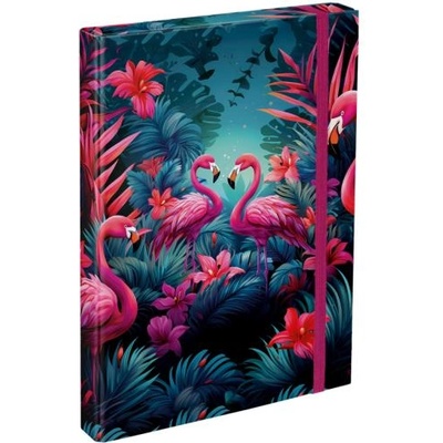Baagl Папки за училищни тетрадки a4 Фламинго