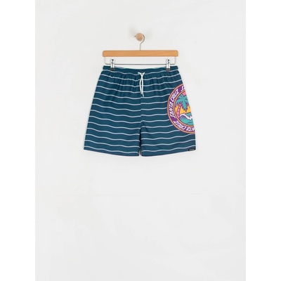 Santa Cruz Youth Paradise Break tidal teal wave stripe