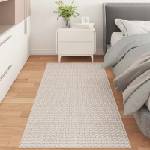vidaXL Килими за помещение Правоъгълна FARO Крем 150 x 80 cm Полиестер (42022557)