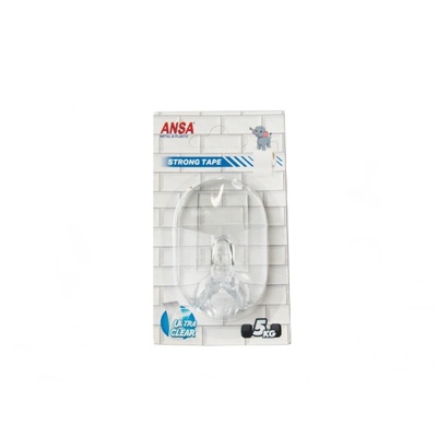 Ansa Закачалка 1-ца голяма ansa прозрачна (иа344)