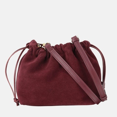 Wojewodzic Bordová dámska kabelka semišová crossbody 31989/Z20/S02/Z