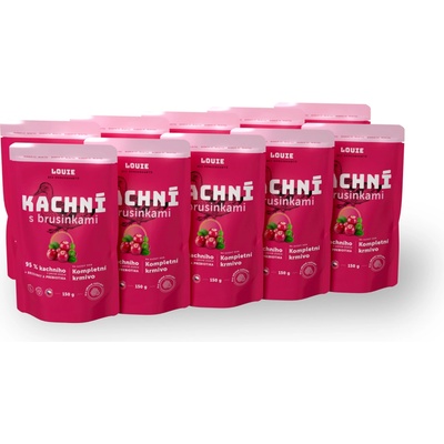 Louie Kachní s brusinkami 10 x 150 g