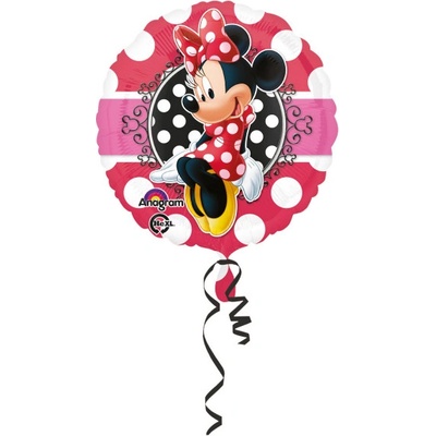 Anagram Fóliový balónek kruh 43cm Minnie Mouse