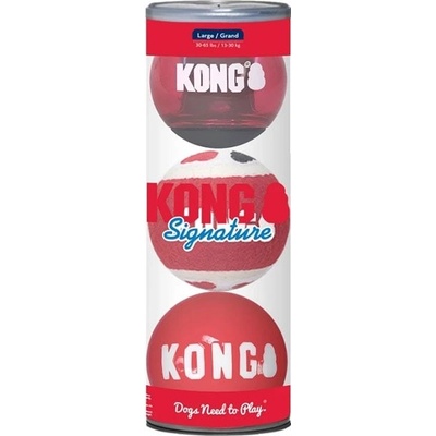 Kong Signature míč (L) 8,3 cm 3 ks