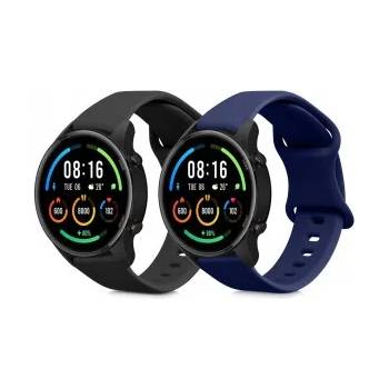 kwmobile 2x Гривна за Xiaomi Mi Watch / Mi Watch Color Sport - черен - 48110