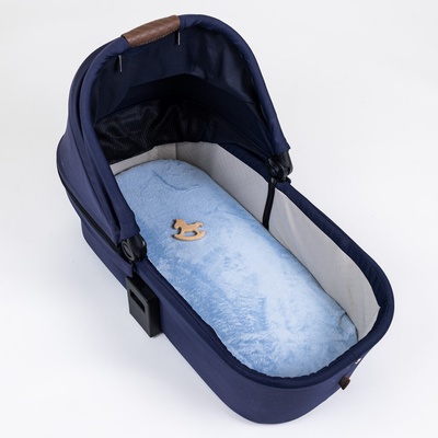 Tulimese prostěradlo fleece modré 60x120