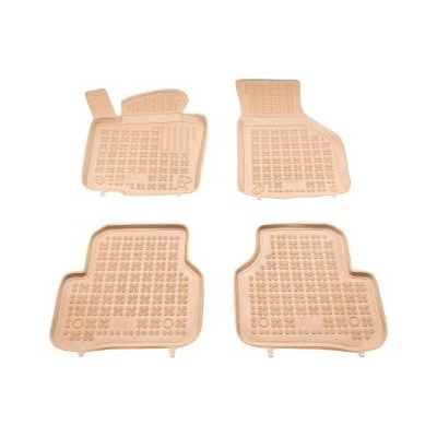 Rezaw-Plast Гумени стелки за VW Passat B6 / B7 (2005-2014) / Tiguan (2007-2016) / Jetta (2010-2018) - тип леген бежови
