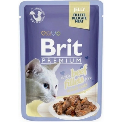 Brit Cat Hovädzie v želé 85 g