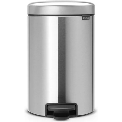 Brabantia Кош за смет с педал Brabantia NewIcon 12L, Matt Steel Fingerprint Proof (649031)