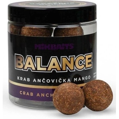 Mikbaits Vyvážené Boilie Balance Fanatica Krab Ančovička Mango 250 ml - 20 mm