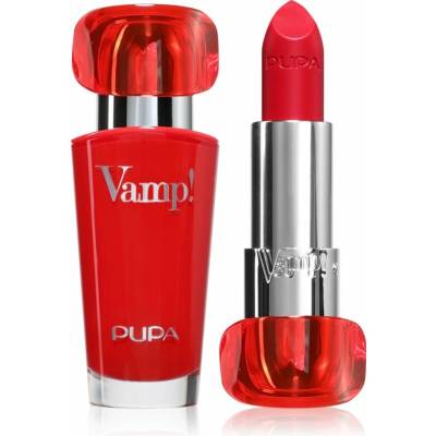 PUPA Milano Vamp! Luminous Lipstick rtěnka pro plné rty 202 Lovely Cherry 3,5 g