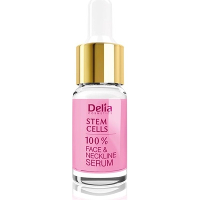 Delia Cosmetics Professional Face Care Stem Cells intenzívne spevňujúce a protivráskové sérum s kmeňovými bunkami na tvár, krk a dekolt 10 ml