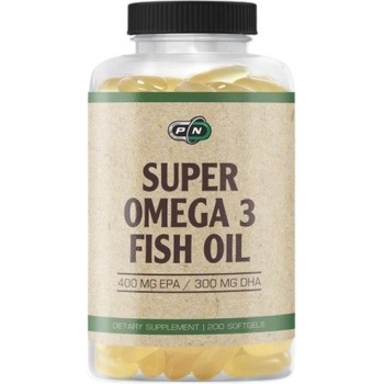 Image 1 of PURE Nutrition USA Super Omega 3 Fish Oil 1200 mg [200 Гел капсули]